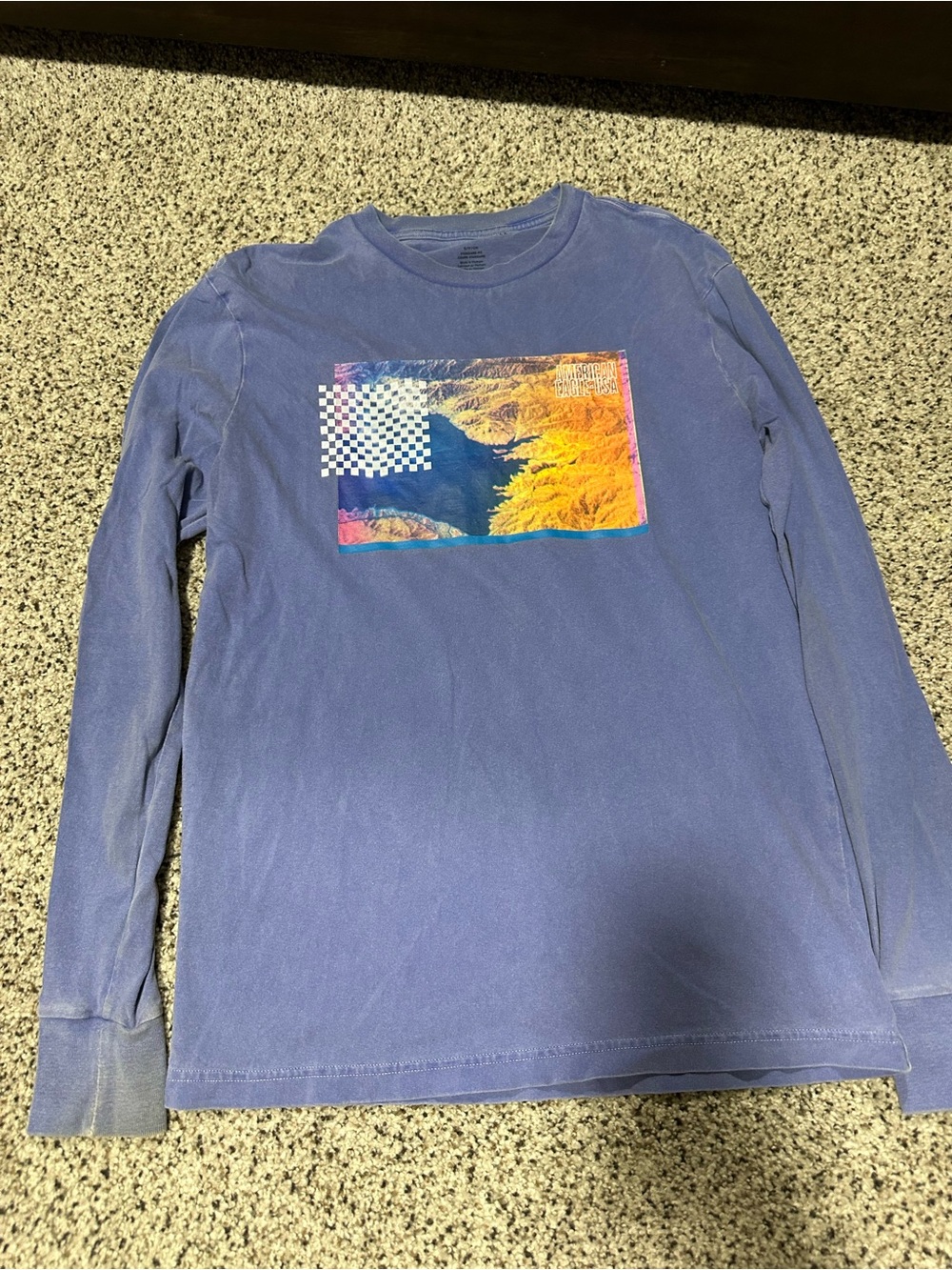 American Eagle Outfitters Light Blue Crewneck Tee